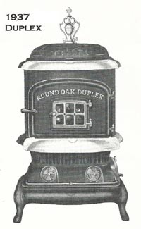 Round Oak Catalog Illustration